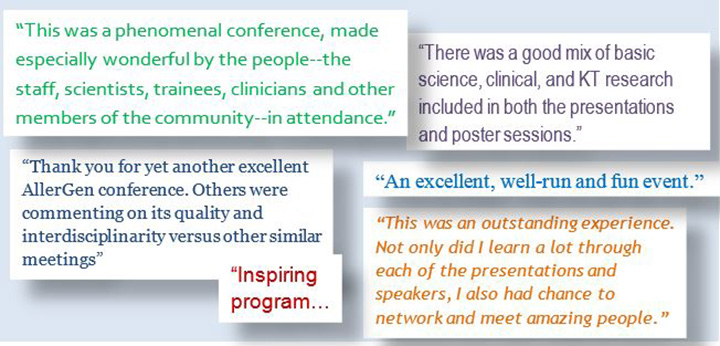 Testimonials from conference