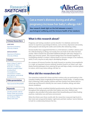 research sketch on maternal distress
